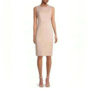 Calvin Klein Sleeveless Beige Dress